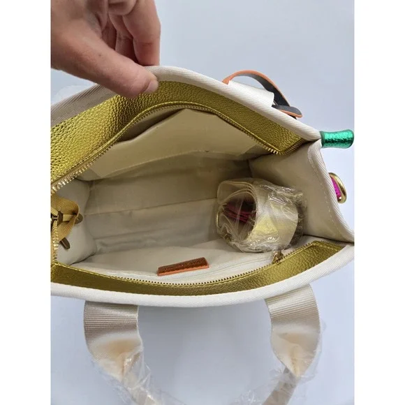 Msrp $498 MICHAEL‎ KORS MIRELLA XS MINI SHOPPERCROSSBODY SEQUINS BAG YELLOW